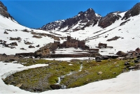 Refugio del Toubkal a mas de 3000 m de altitud